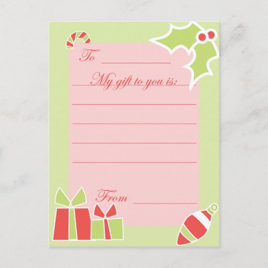 KRW Custom Holiday Gift Kaart (Voorkant)