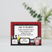 KRW Custom Movie Anniversaire Fête Invitations (Debout devant)