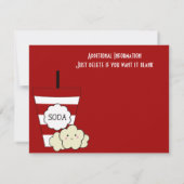 KRW Custom Movie Anniversaire Fête Invitations (Dos)