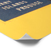 KRW CUSTOM Vier Vrienden tomatenetiket Poster (Hoek)