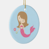 KRW Cute Pink Mermaid Ornament (Rechts)