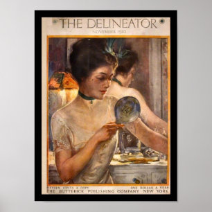 KRW  Delineator 1910-magazijn afdrukken Poster