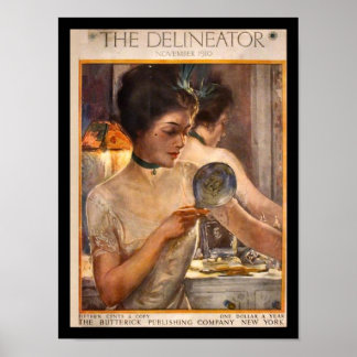 KRW  Delineator 1910-magazijn afdrukken Poster