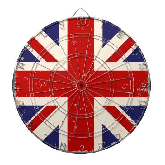 KRW Distress British Flag Dartboard Dartbord (Voorkant)