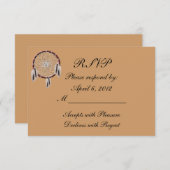 KRW Dreamweaver Native American Wedding RSVP (Voorkant / Achterkant)
