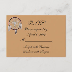 KRW Dreamweaver Native American Wedding RSVP Kaartje