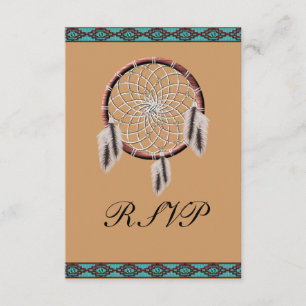 KRW Dreamweaver Native American Wedding RSVP Kaartje