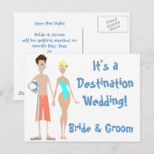 KRW Enregistrer la carte de mariage de destination (Devant / Derrière)