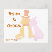 KRW Enregistrer la date Chats Carte de mariage per (Devant)