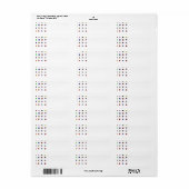 KRW Feestelijk Kerst Ornament Blank Label (Full Sheet)
