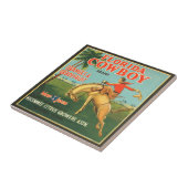 KRW Florida Cowboy Citrus Fruit Label Tegeltje (Zijkant)