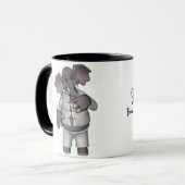 KRW Funny Elephant in Pajamas Groucho Marx Quote Mok (Voorkant links)