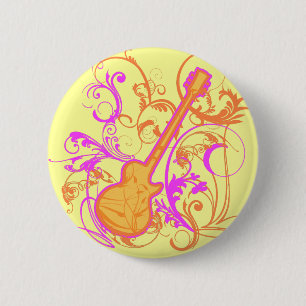 KRW Girls Rock Guitar Grunge Ronde Button 5,7 Cm