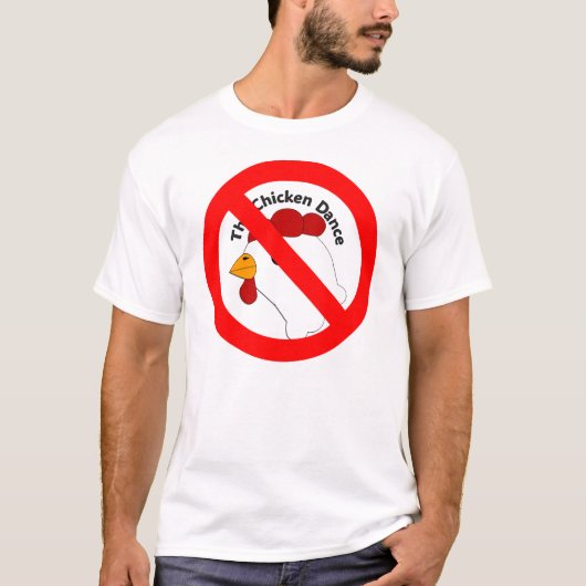 KRW Grappig Geen Chicken Dance Wedding T-shirt (Voorkant)