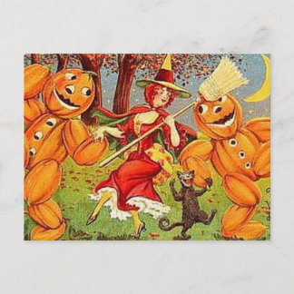 KRW Halloween Witch Dance Briefkaart
