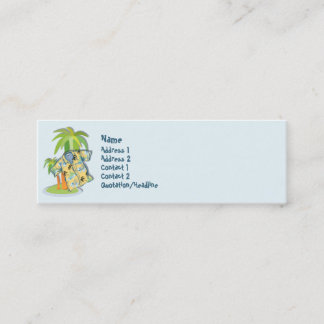 KRW Hawaiian Shirt - Aangepaste profielkaart Mini Visitekaartje