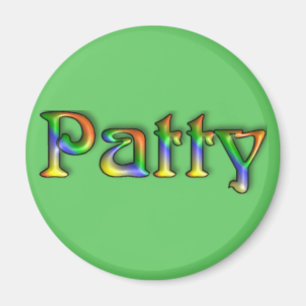 KRW Hippie Groove Name Magnet - Patty Magneet