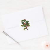 KRW  Holly Design Kerst sticker (Envelop)