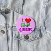 KRW I Love Drag Queens Button (In situ)