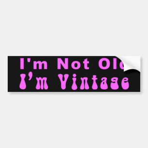 KRW Ik ben geen oude Ik ben vintage Bumpersticker
