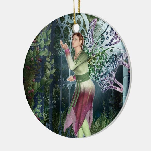 KRW in de nachtelijke feestdagen 2-zaaien Keramisch Ornament (Links)