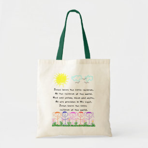 KRW Jésus aime le sac fourre-tout à petits enfan