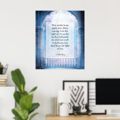 KRW Jesus est la Lumière du Monde Poster (Bureau à domicile)