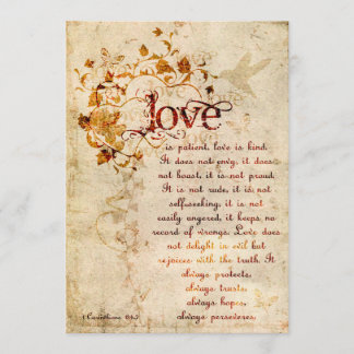 KRW Korintiërs Liefde is: Bruiloft Uitnodiging Ecr