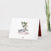 KRW Laisser neiger Carte de la faune de Noël (Dos)