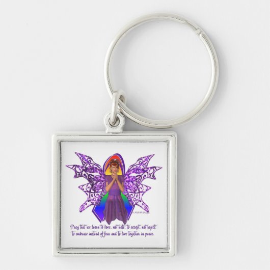 KRW LGBT Acceptatie Red Head Faery Sleutelhanger (Voorkant)