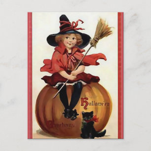 KRW Little Witch  Halloween Briefkaart