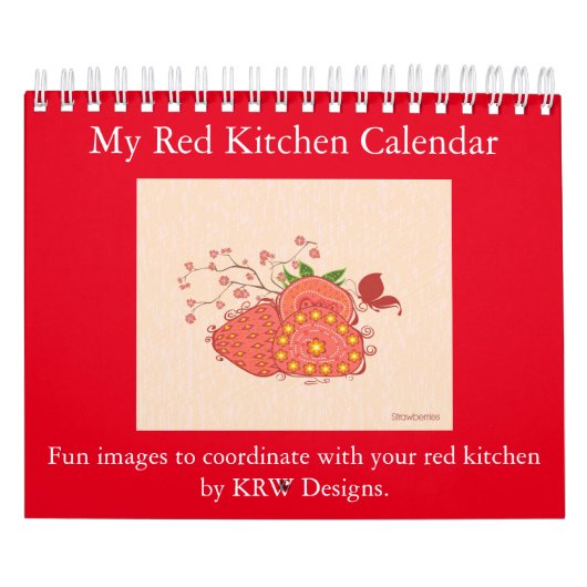 KRW mon calendrier rouge de cuisine (Protection)