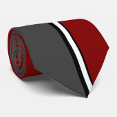 KRW - N - Rétro cravate décorée d'un monogramme (Roulé)