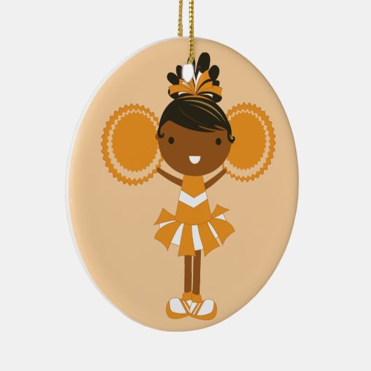 KRW Oranje Cheerleader Keepomwille Ornament (Rechts)