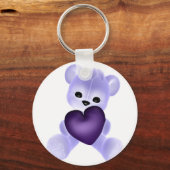 KRW Paarse Teddy Sleutelhanger (Voorkant)