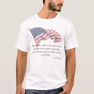 KRW Patriotic John F Kennedy Quote T-shirt
