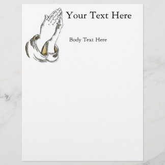 KRW Praying Hands Large Flyer Sjabloon