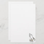 KRW Praying Hands Stationery Briefpapier (Voorkant / Achterkant)
