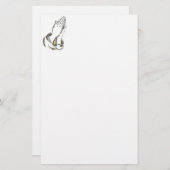 KRW Praying Hands Stationery Briefpapier (Voorkant / Achterkant)