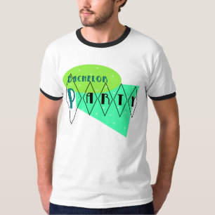 KRW Retro Bachelor Party Lime Aqua T-Shirt