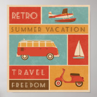 KRW Retro Summer Vacking Travel