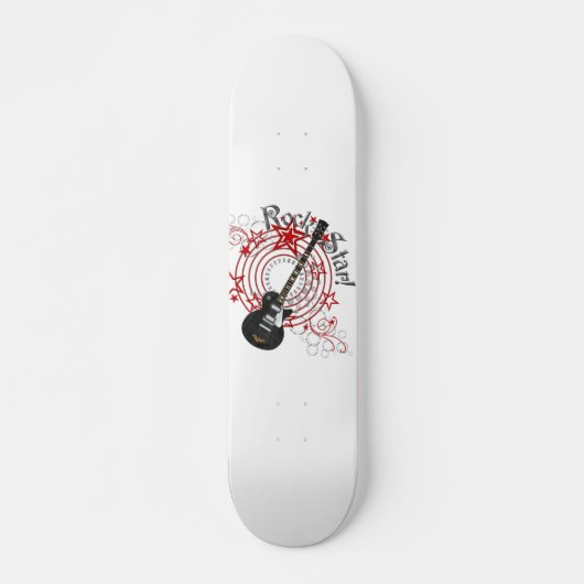 KRW Rock Star Guitar Grunge Skateboard (Voorkant)