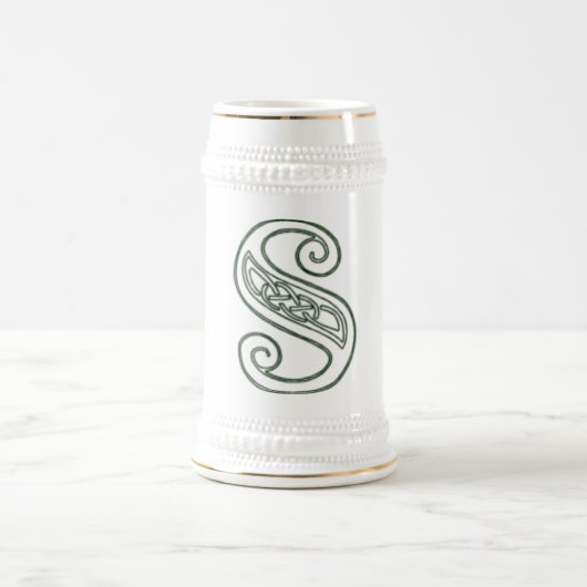KRW - S - Celtic Monogrammed Stein Bierpul (Center)