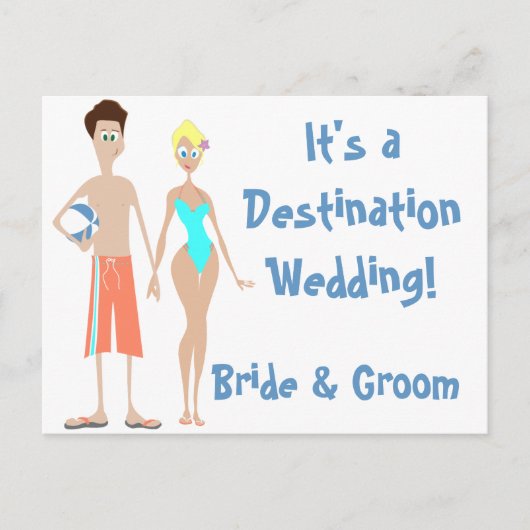KRW Save the Date Destination Wedding Kaart (Voorkant)