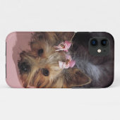 KRW Schattig Yorkie Dog iPhone 5 Hoesje (Achterkant (horizontaal))