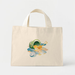 KRW-schitterende tas met wieltjes en pekelband