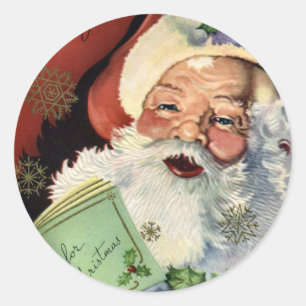 KRW  Sinterklaas Kerstmis Ronde Sticker