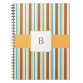 KRW Summer Breeze aangepaste monogram notebook Notitieboek (Voorkant)