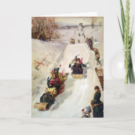 KRW Vintage Tobogganing 1886 de Kaart van de