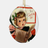 KRW voor een mooie kleine meisjesversiering Keramisch Ornament (Rechts)